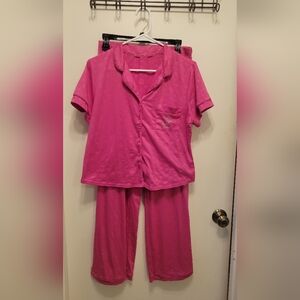 Juicy Couture Hot Pink Short-Sleeve Pajama Set